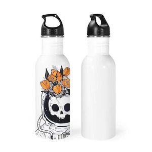 650 ml sublimation Blank Sports Flask 22 oz en acier inoxydable bouteille d'eau à chaleur à chaleur à chaleur à chaleur bricolage