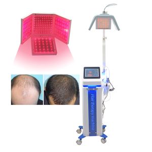 650 nm Machine de croissance des cheveux Beauté Perte de cheveux Perte de cheveux Reprowth Machines de beauté laser Poup-brosse Cap 5 poignées