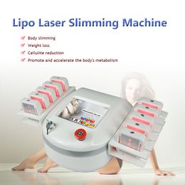 650nm Lipo Laser Machine Diode 10 Pads Lipo Laser Fat Removal Cellulitis Reduction Apparatuur Laser Machine Body Slimming Machine