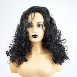 Perruque synthétique bouclée 65cm 26 pouces, postiche de Simulation de cheveux humains pour femmes noires et blanches qui semblent réelles K01