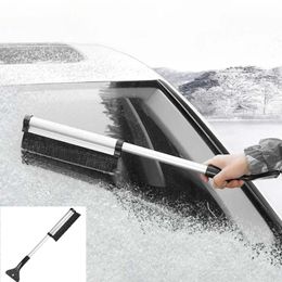 Raspador de nieve desmontable para coche, cepillo de limpieza de coche, herramienta de desmontaje de raspador de hielo, herramienta de limpieza de parabrisas de coche, ABS, 65cm