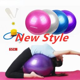 65 cm Pelotas de yoga Deportes Fitness Bolas Bola Pilates Gimnasio Deporte Fitball con bomba Ejercicio Pilates Entrenamiento Masaje Bola Nuevo FY8051