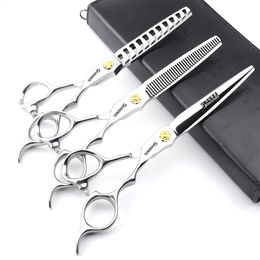 Tondeuses à cheveux professionnelles de 65 pouces, outils amincissants à dents plates, ciseaux à frange et cassés 240126