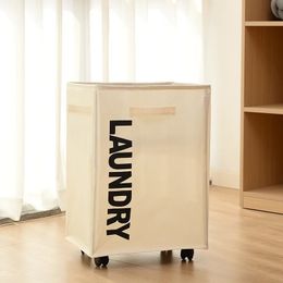 65L plegable Oxford Yoga cesta de ropa sucia contenedor organizador de almacenamiento caja bolsa de basura para el hogar ropa de baño ropa de lino Buck 240319