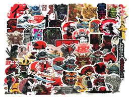 65PCSLOT Japan Samurai Stickers for Racing Car Motorcycle Suitcase bagage Authotive JDM Decal Sticker6466382