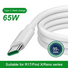 Câble 65W 4A USB C Charge rapide Type C Câble pour Oppo Xiaomi Redmi Huawei Samsung Phone Accessories Data Data Cord Câble USB Câble