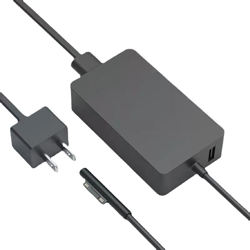 65W用マイクロソフト表面電源ラップトップ充電器15V 4A Surface Pro Book Go AC Power Adapter 1706