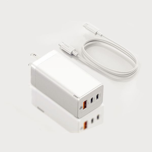 Cargador GaN de 65W Carga rápida 4.0 3.0 Tipo C PD Cargador USB con control de calidad portátil rápido para computadora portátil iPhone 12 Pro