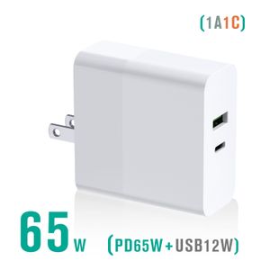 65W USB C Charger PD Type C Fast Charging Wall Adapter For iPhone 14 13 Xiaomi Samsung Macbook Quick Charge3.0 Phone Charger