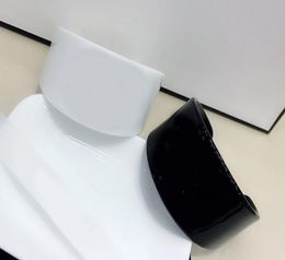65x4cm bracelet acrylique décontracté noir et blanc