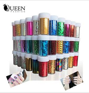 66 Designs Nail Art Transfer Foils Sticker, 12 stks / partij Beauty Free Adhesive Nail Polot Wrap, Nail Tips Decoraties Accessoires Gratis verzending