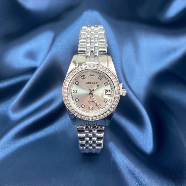 66 Lao Jia Diamonds Series Women's Live Nouveau produit à la mode, simple et imperméable Calendrier Quartz Watch 29