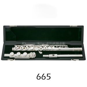 665 Fluit Hoogwaardig verzilverd 17-sleutel fluitinstrument met open gat