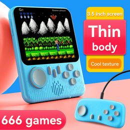666 en 1 joueurs de jeu portables G7 enfants Console de jeu vidéo Portable 3.5 pouces lecteur de jeu Ultra-mince avec manette de jeu