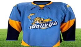 668668goodjob mascules jeunes femmes vintage ECHL 2017 Toledo Walleye Toledo Walleye AJ Jenks 27 Evan Rankin 86 Vintage Hockey Jersey S5281578