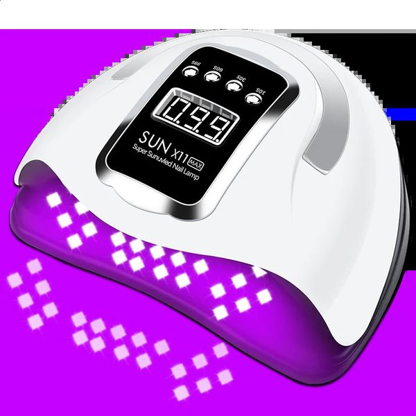 Sèche-ongles UV LED puissant 66LED pour sécher le gel des ongles, conception portable avec grand écran tactile LCD, capteur intelligent, lampe à ongles 240305