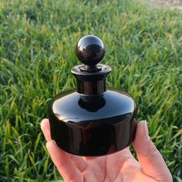 66oz zwarte geur glazen diffuser fles diffuser pot met stop 200 ml geuraccessoires gebruik voor doe -het -zelf vervangende riet diffuser pqqs