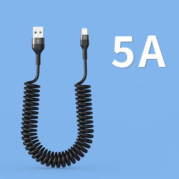 66W 5A Charge rapide USB Type C câble câble câble USB pour Samsung Xiaomi Redmi Honor Phone Charger Data Cable Vejbw