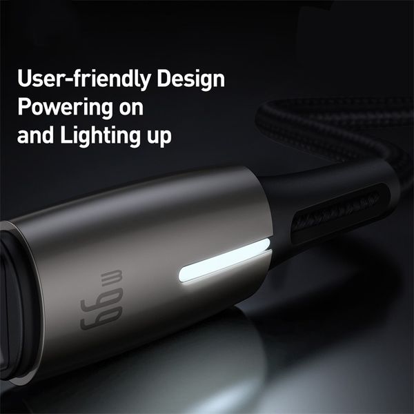 Câble USB Type C 66W 6A pour Huawei Mate 40 Pro Plus Supercharge 40W cordon de charge rapide câble chargeur USB C pour Huawei