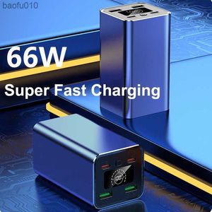 66W Super Fast Charging Power Bank 20000mAh Chargeur Portable Batterie Externe pour iPhone 14 Samsung Huawei Xiaomi Powerbank L230712