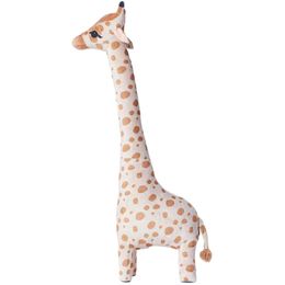 67 cm creatieve schattige grote simulatie giraffe pop pluche speelgoed slaapkussen kan staan ​​kamer decoratie verjaardagscadeau voor kinderen 210728