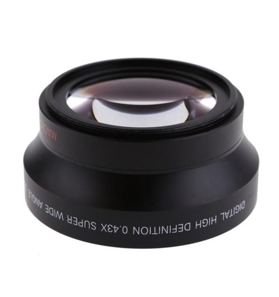 Lente de lensmacro de gran angular de 67 mm 043x Super Fisheye para 67 mm Canon 5d 6d 7d Nikon Sony All DSLR Camera Lens6481400