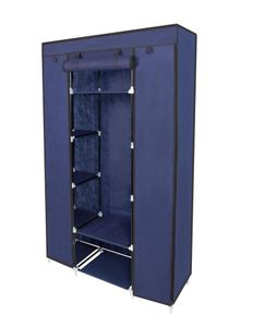 Organisateur de rangement de placard Portable 67quot, porte-vêtements avec étagères 7971788