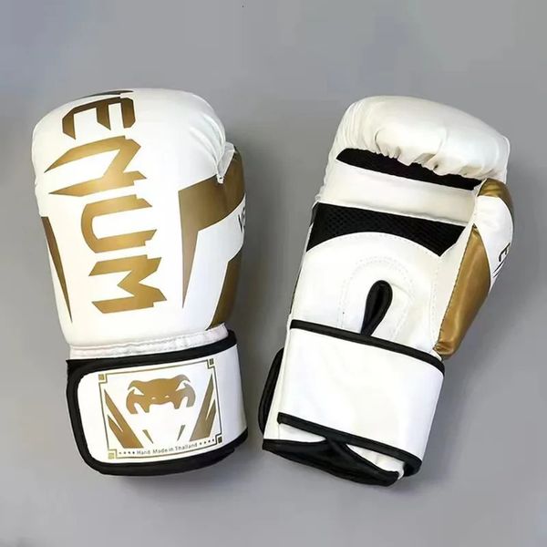 68101214oz Gants de boxe professionnels PU épaissis de MMA combattant le gant de formation Sanda Muay Thai Accessoires 231222