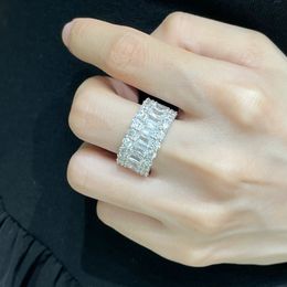 689844 Mikimoto Designer Square Diamond Pearl Openring met natuurlijke shell kralen gecombineerd met S925 Sterling zilveren materiaal Ring Gift Ladies Girls Women Wedding