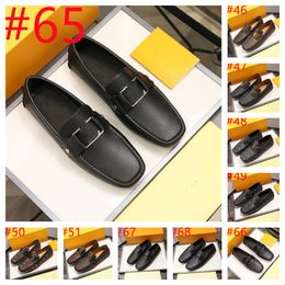 68Model Mens Business Designer Robe Chaussures Fashion Luxurious Slip on Le cuir Chaussures Men Plus taille 45 Point Toe Forme Casual Chaussures Footwear masculin Footwear Taille 38-46