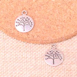 68 -stks Charms Life Tree 15mm Antiek Making Pendant Fit, Vintage Tibetaans zilver, DIY handgemaakte sieraden