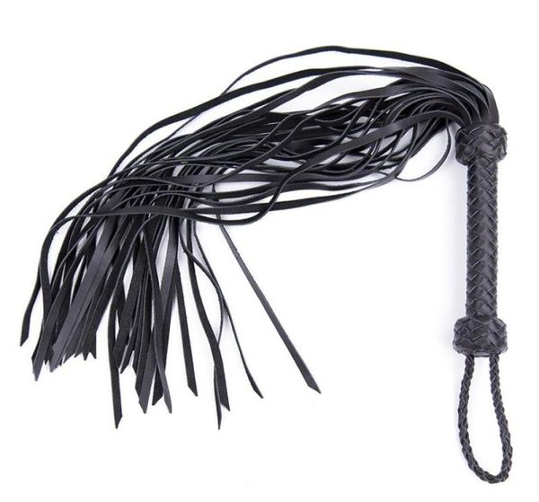 69 CM Bdsm Fetish Sex Long Fouet En Cuir Véritable Flogger Cul Fessée Bondage Esclave Flirter Jouets Dans Les Jeux Pour Adultes Pour Couples3609721