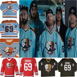 69 Shoresy SudBery Blueberry Letterkenny Maillot de hockey Rouge Noir Bleu Personnalisé n'importe quel numéro n'importe quel nom