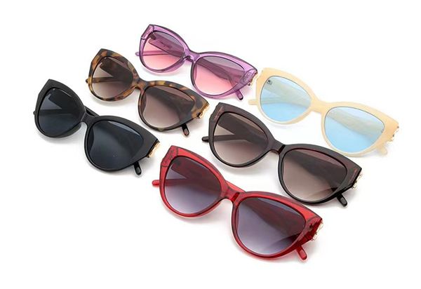 6947 nouvelles lunettes de soleil œil de chat à petite monture lunettes de soleil à la mode pour femmes avec nœud