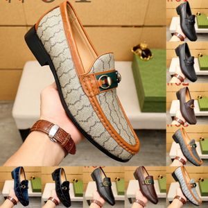 69 Modelo Luxury Men's Oxford Zapatos Oxford Black Brown Snake Impresión Casual Diseñador Capas