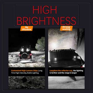 69W 23 LED Luz de trabajo Barra de haz de inundación Coche SUV ATV Lámpara de conducción todoterreno IP67 Camping Niebla Venta al por mayor Estilo de iluminación