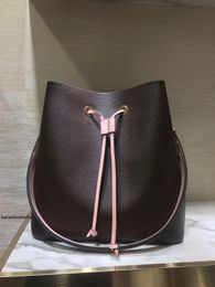 6A Ventas calientes Diseñadores de lujos Modas Bolsas NEONOE Bolsos de cubo Monederos de flores Mujeres Tote Marca Carta Bolsos de hombro de cuero genuino cros