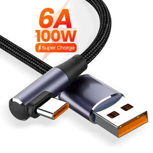 Câble USB Type C 6A pour Huawei P30 P40 Pro 5A fil de charge rapide chargeur USB-C cordon de données pour Huawei Honor 50 Pro Samsung