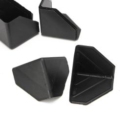 6 cm* 6 cm zwarte plastic driehoek hoekbeschermer dop voor expressie doos hoekschermingen 11 ll