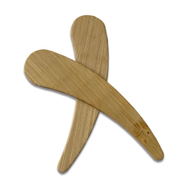 6cm outil cosmétique bâton de bambou spatule gratter cuillère DH1111
