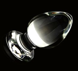 6 cm de diamètre grand verre godemichet anal énormes grosses boules anales bouchons dilatateur stimulateur buttplug femme produits de sexe jouets pour adultes Y200423659908