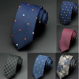 6cm gravatas masculinas novo homem moda dot gravatas corbatas gravata jacquard gravata fina negócios gravata verde para men248s