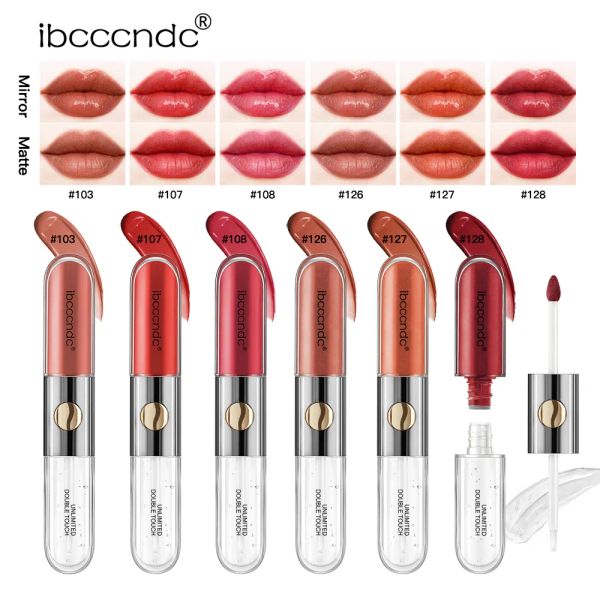 6color ibcccndc maquillage à lèvres gloss lugle tactile tactile inutilisé mate materbe