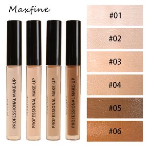 6 kleuren gezichtsconcealer waterdicht volledige dekking langdurige hydraterende gladde vloeibare foundation make-up cosmetica