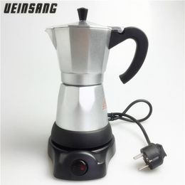 6cups 300ml Cafetière électrique en aluminium Matériel Cafetières Moka Pot Moka Machine à café v60 Filtre à café Espresso Maker T200326A