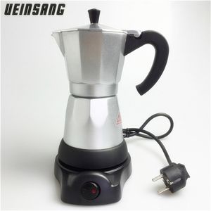 6cups 300 ml elektrisch koffiezetapparaat aluminium materiaal koffiepotten moka pot mokka coffe machine v60 koffiefilter espresso maker 210408