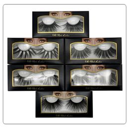 6D 25mm Wimpers 100% Volume Natuurlijke Lange Haar 3D Mink False Wimpers Extension Fake Lash Makeup Mink Eyelashes Pack