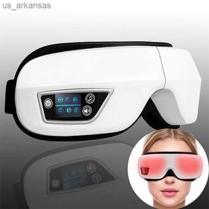 6D Airbag Pressothérapie pour les yeux Masseur Vibromasseur Chauffage Bluetooth Musique Soulage la fatigue Masque électrique intelligent pour les soins des yeux L230523