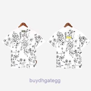 6f8p Designer Denimtear's Hommes et Femmes Mode Vêtements d'été Survêtements Coton Enduit Impression High Street Couple Lâche Casual Col Rond T-shirt à manches courtes