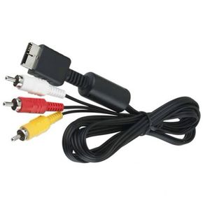 6FT 1.8M Multi Component Games Audio Video Cable Cord to 3 RCA TV Lead for Sony PlayStaion PS2 PS3 Console System